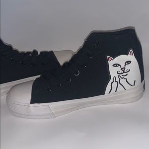 LORD NERMAL HIGH-TOP SHOES (BLACK)